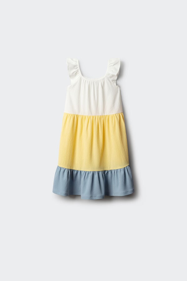 Springfield Kids Vestido de blocos menina estampado
