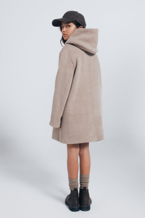 Springfield Kids Sobretudo de tecido trespassado para menina cru