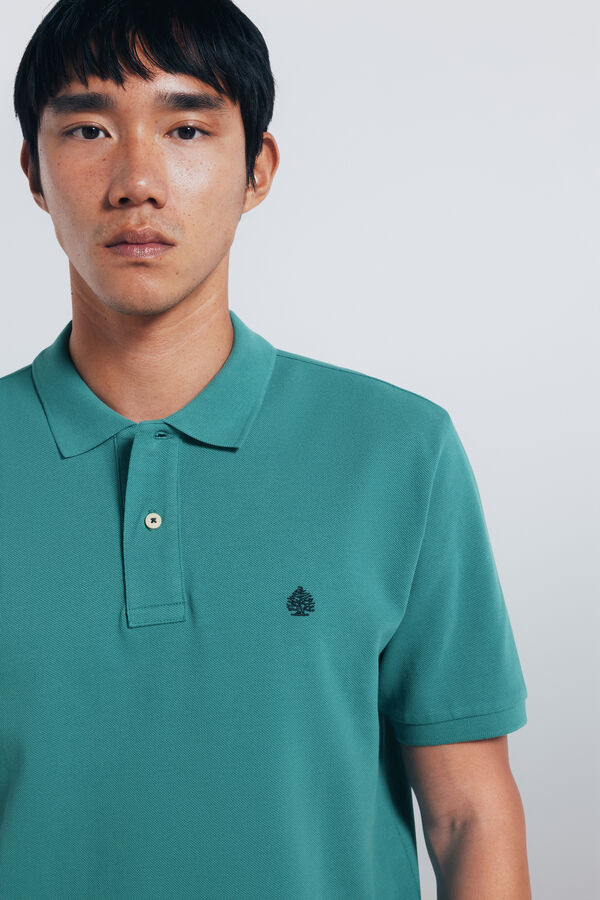 Springfield Polo piqué básico regular fit verde