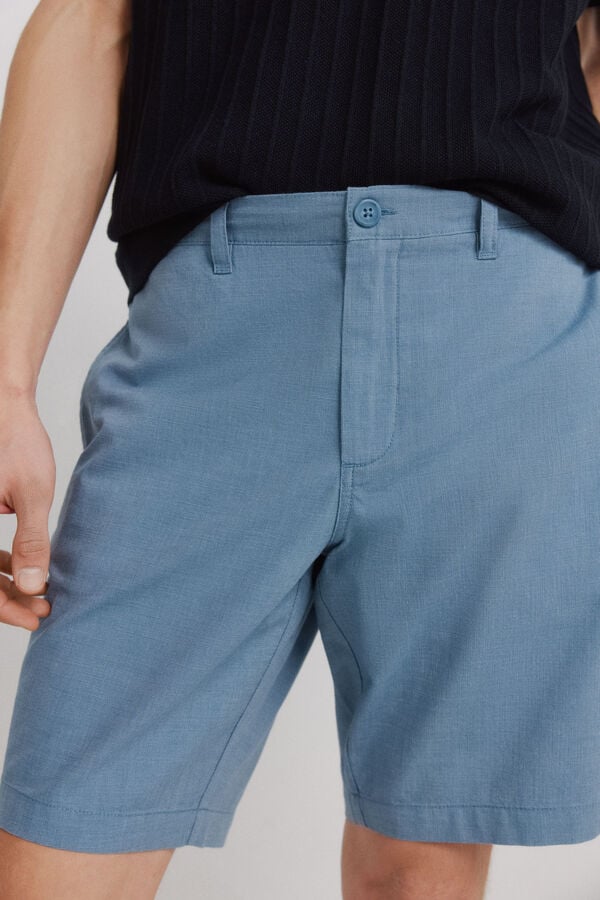 Springfield Bermudas estruturadas azul