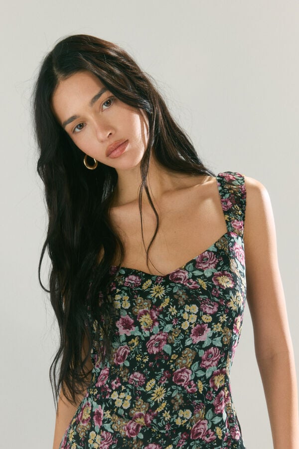 High Spirits Vestido Fleur preto