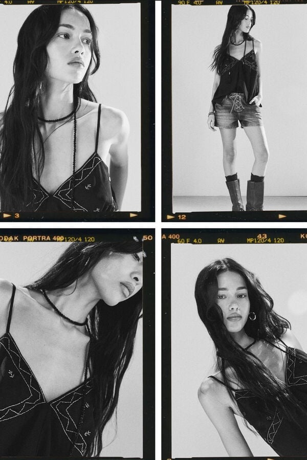 High Spirits Top Noir preto