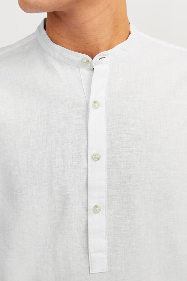 Springfield Camisa com gola mao branco