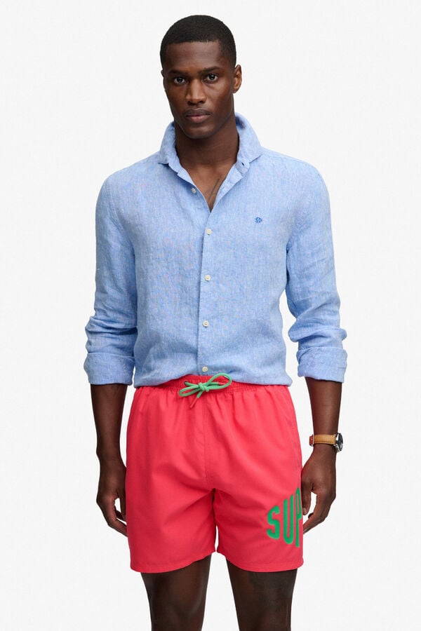 Superdry Fato de banho com logo rosa