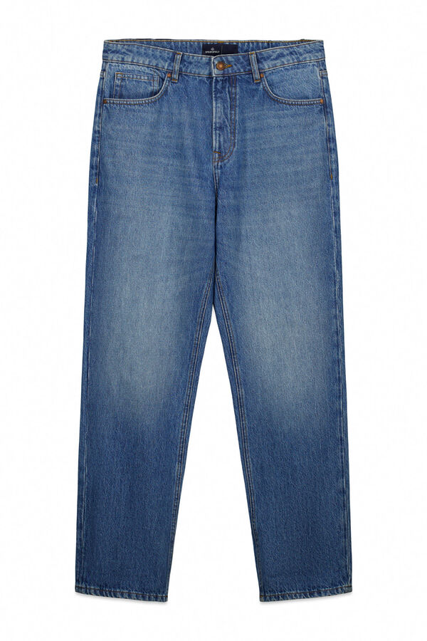 Springfield Jeans lavado medio straight fit azul
