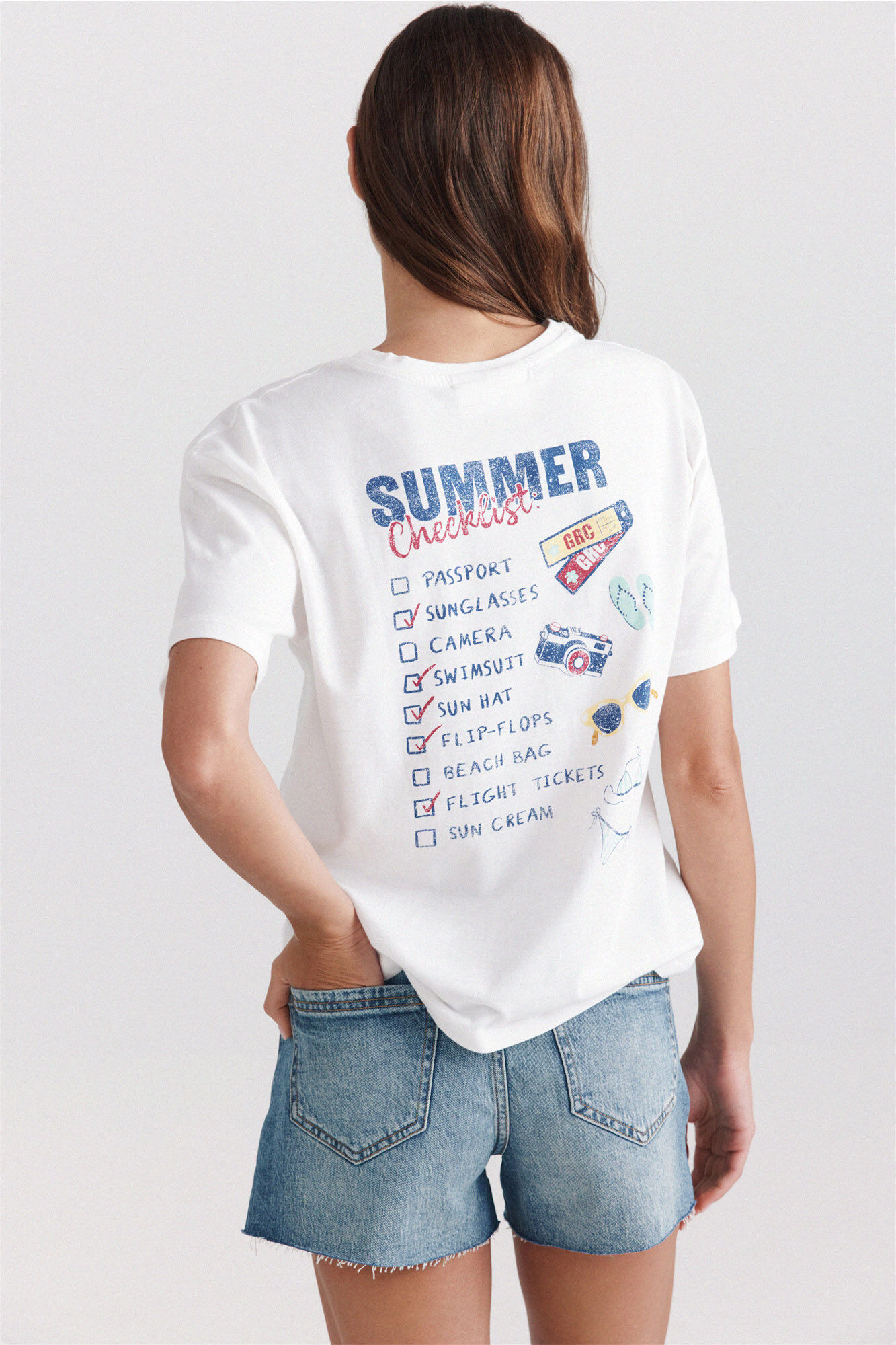 Springfield T-shirt de manga curta "bendito verano"