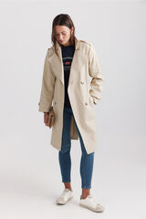 Springfield Gabardina com cinto camel