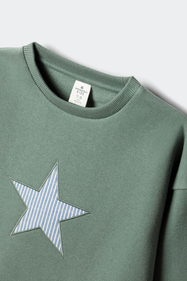 Springfield Kids Sweatshirt Estrela Feminino verde