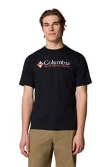 Columbia Camiseta masculina de manga curta de algodão orgânico Basic Logo™ da para homem preto
