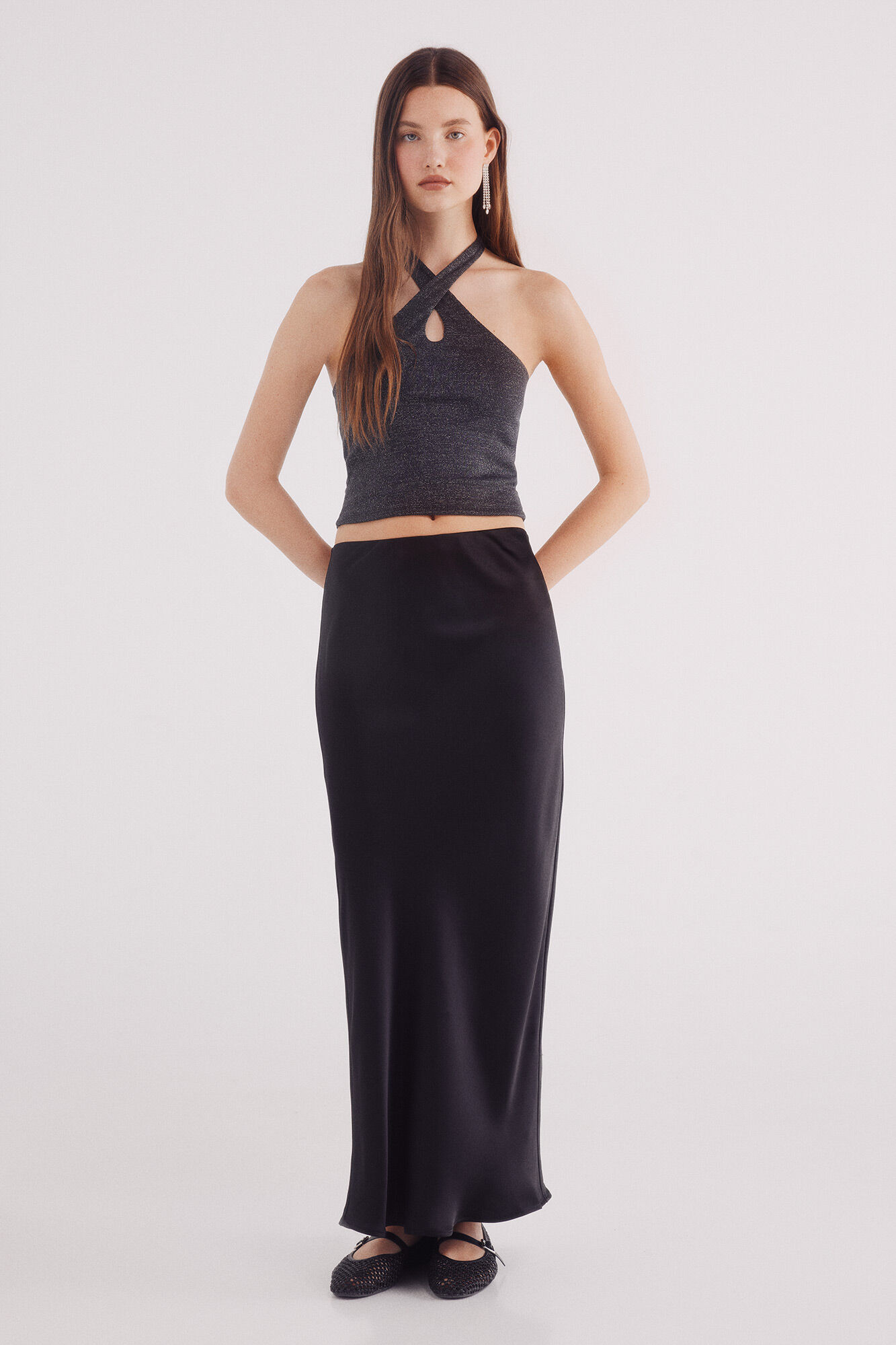 Springfield Saia midi acetinada