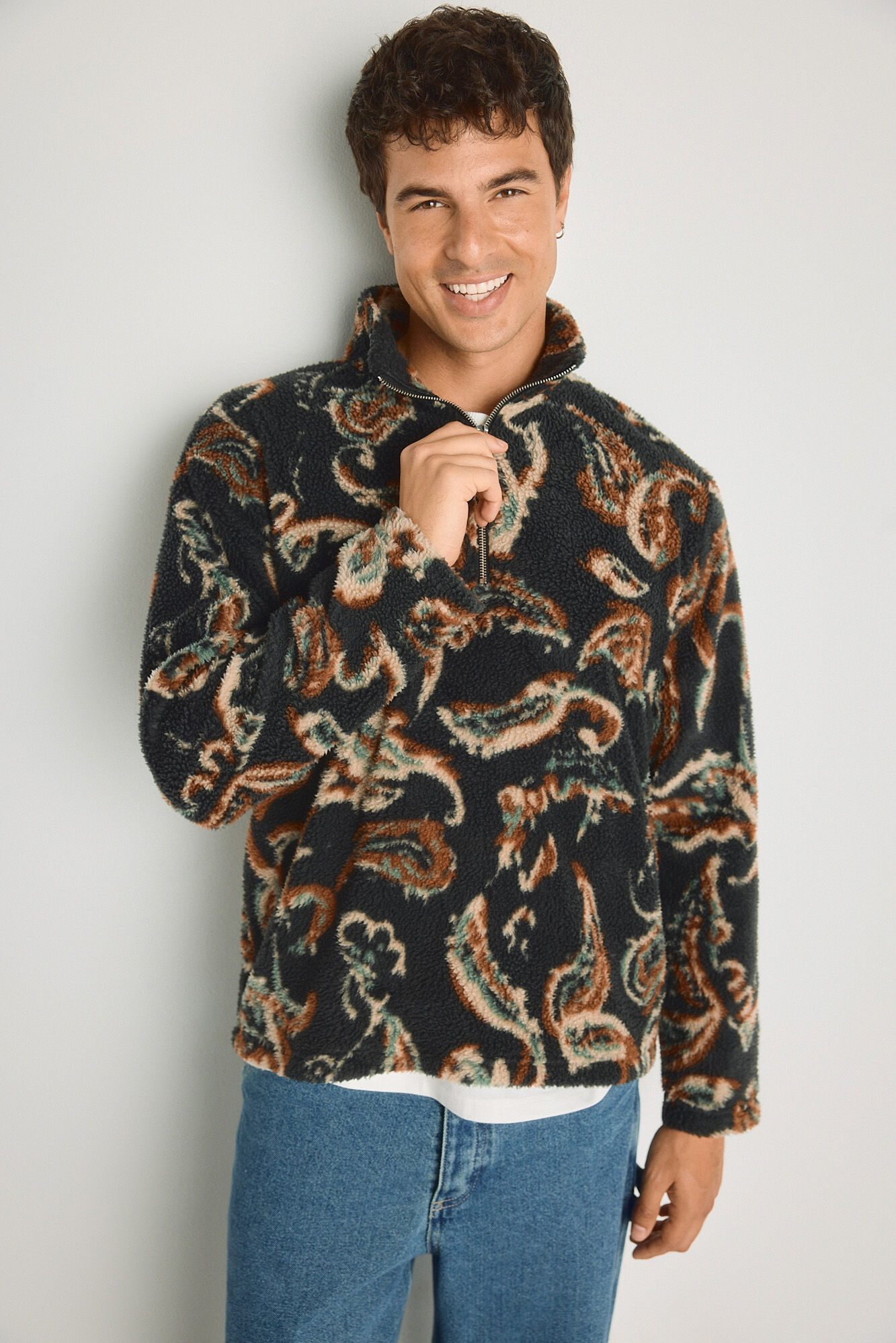 Jack & Jones Forro polar com fecho-&eacute;clair