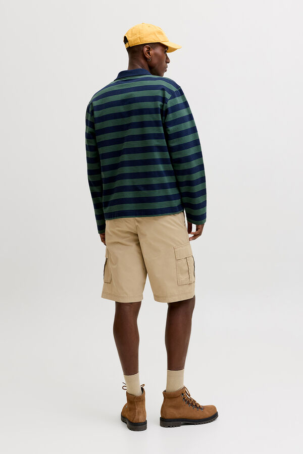 Jack & Jones Bermuda cargo relaxed castanho