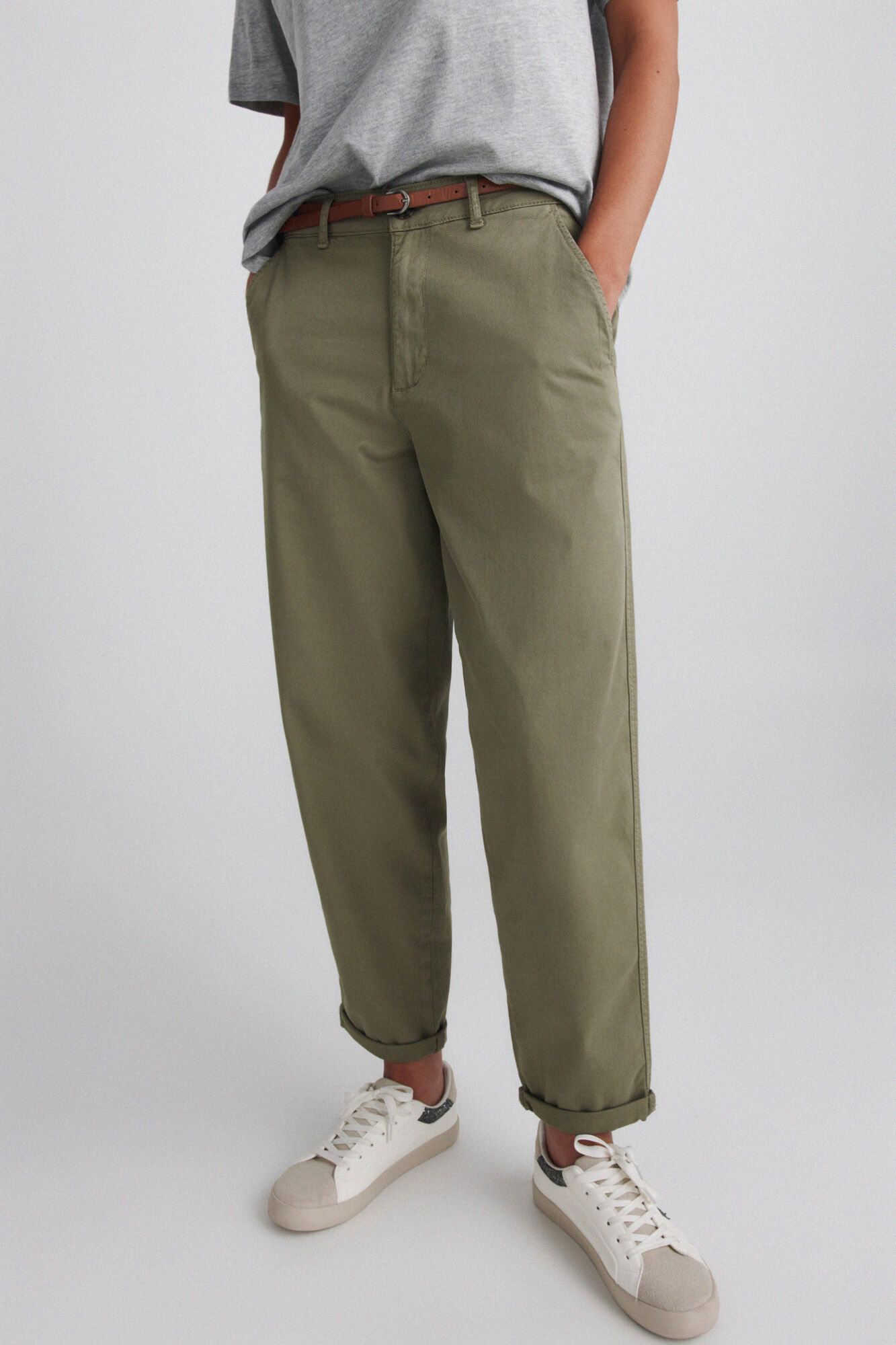 Springfield Cal&ccedil;as chino com cinto