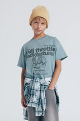 Springfield Kids Camiseta caveira para meninos azul