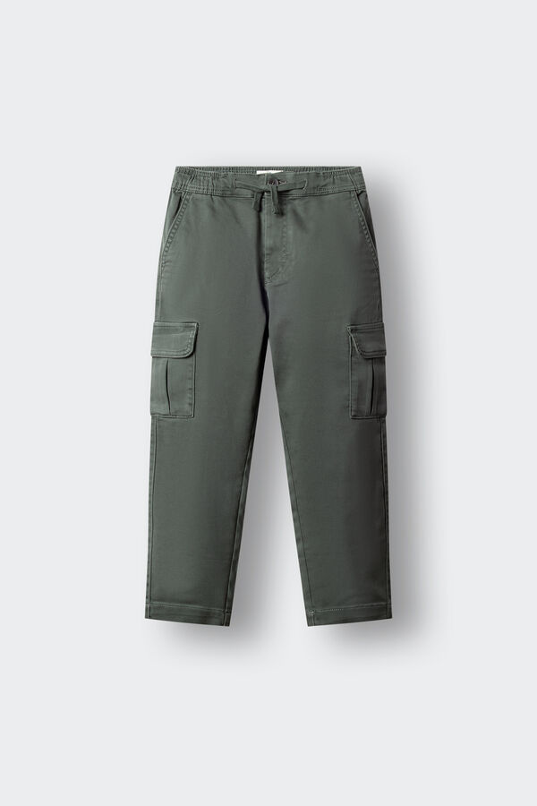 Springfield Kids Cal&ccedil;a jogger cargo para crian&ccedil;a verde