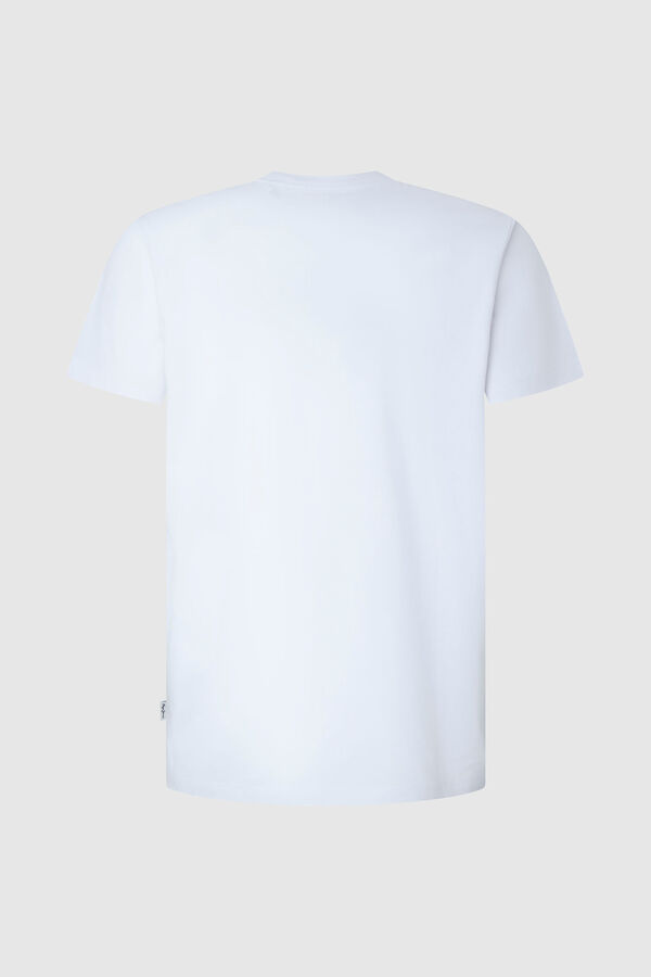 Springfield Camiseta Regular Con Logo Estampado blanco