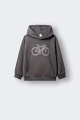 Springfield Kids Sweatshirt b&aacute;sica bicicleta crian&ccedil;a cinzento