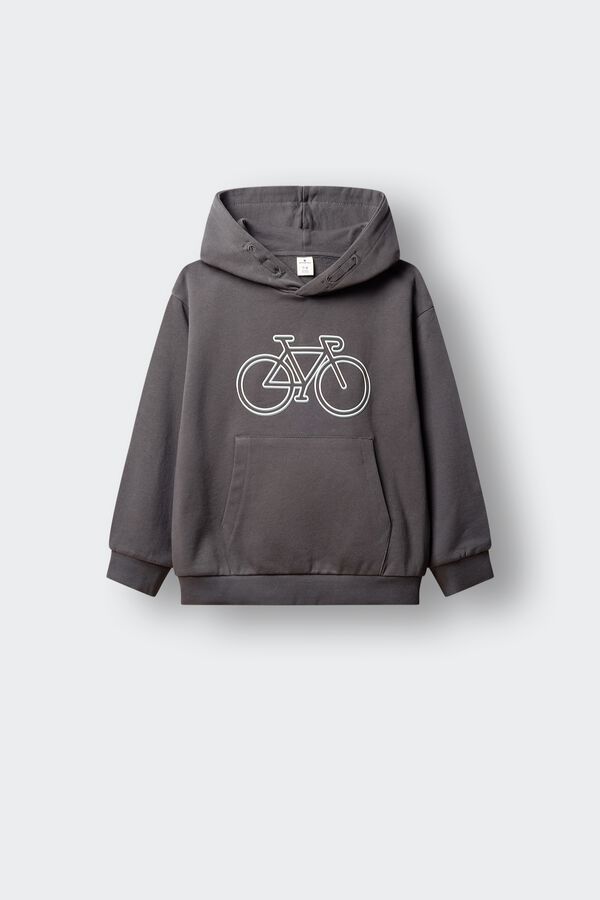 Springfield Kids Sweatshirt b&aacute;sica bicicleta crian&ccedil;a cinzento