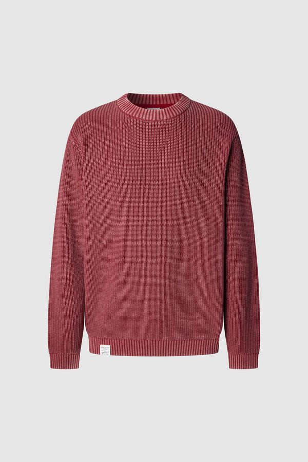 Pepe Jeans Suéter de gola redonda com ajuste regular vermelho