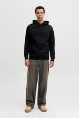 Jack & Jones Hooded relaxed sweatshirt black