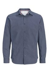 Jack & Jones Camisa slim em algod&atilde;o azul