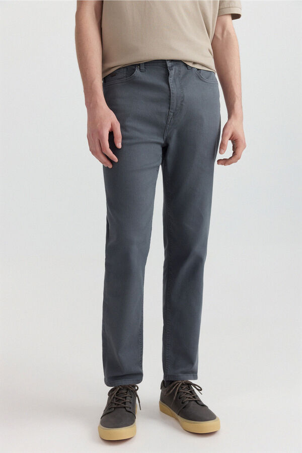 Springfield Cal&ccedil;a 5 bolsos slim lavagem desbotada azul