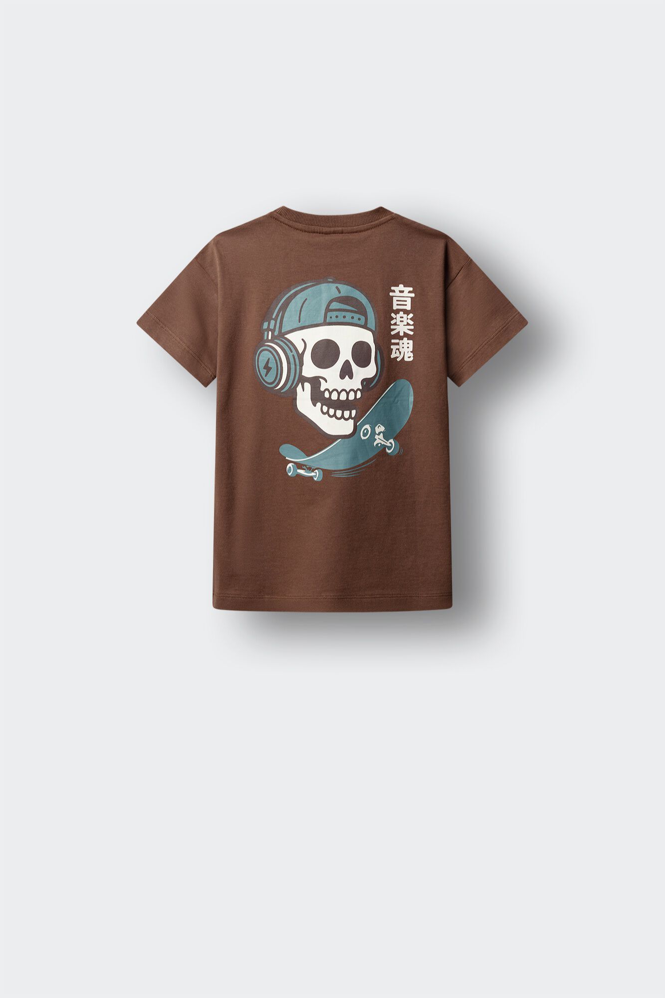 Springfield Kids T-shirt de manga curta com estampado de caveira skate para menino