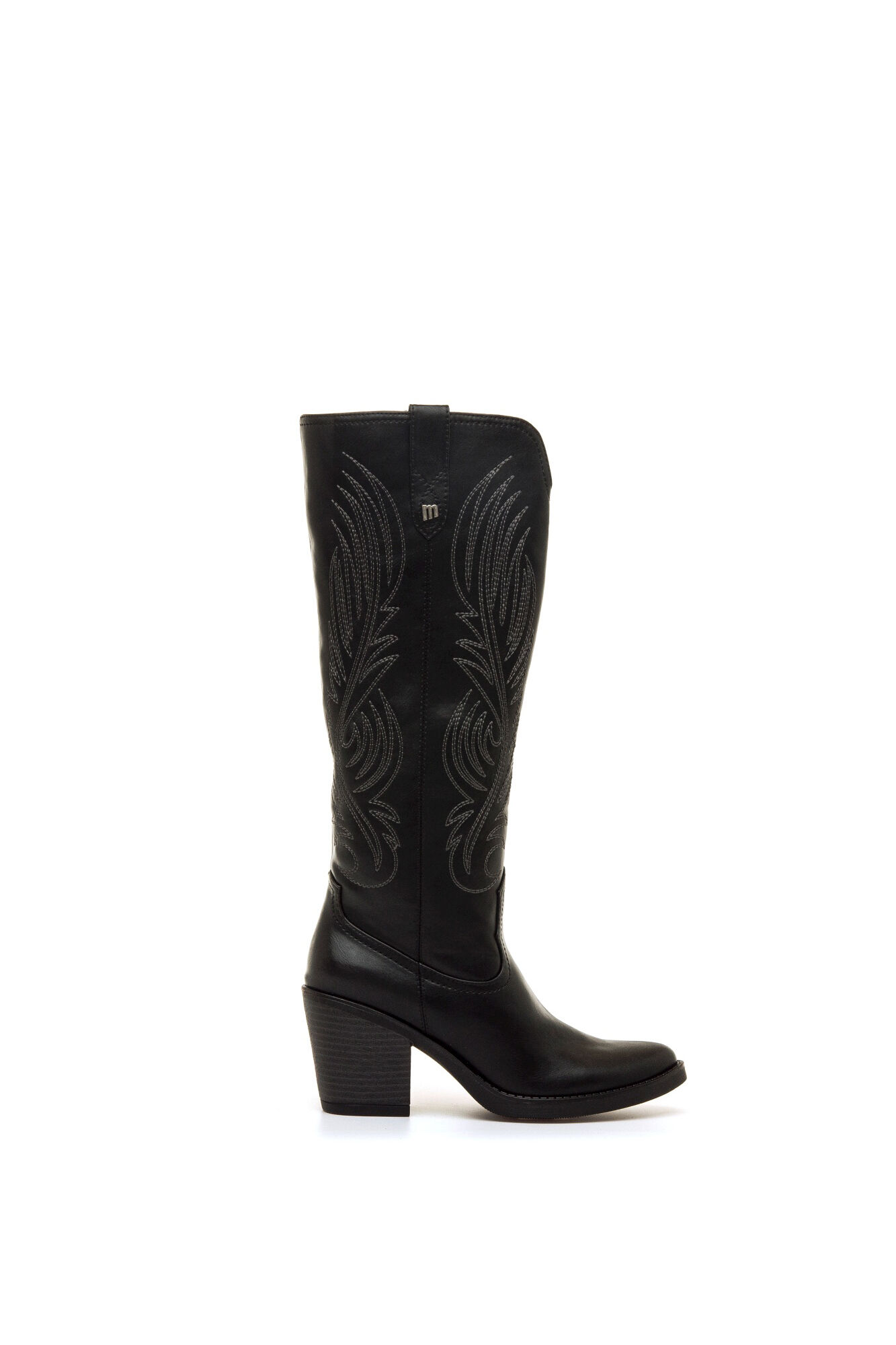 MTNG Botas cowboy de ca&ntilde;a alta con bordados