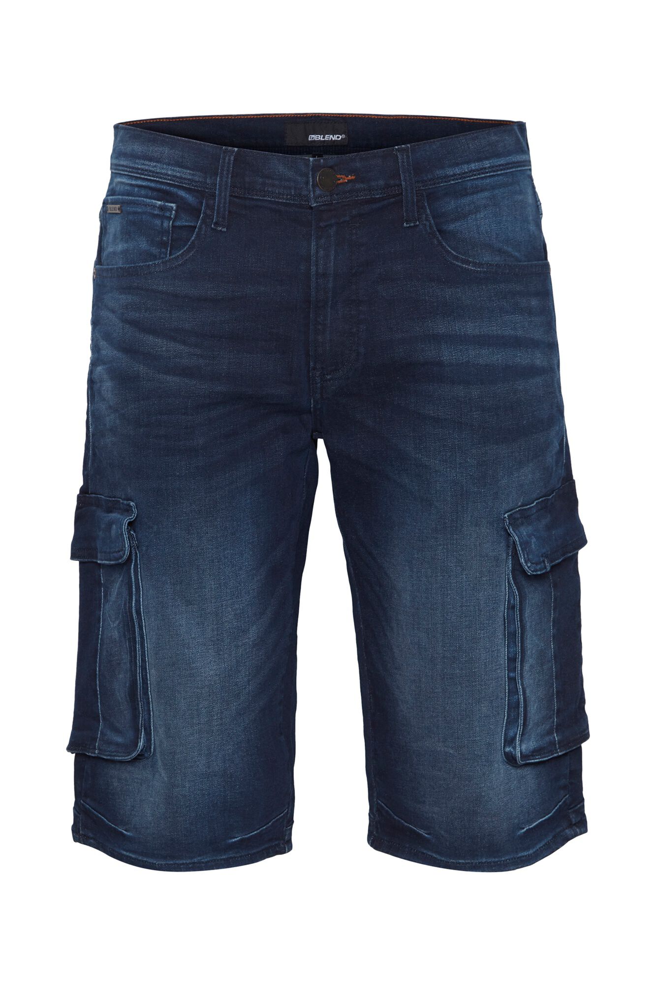 Blend PLUS Bermuda cargo jeans tamanho grande