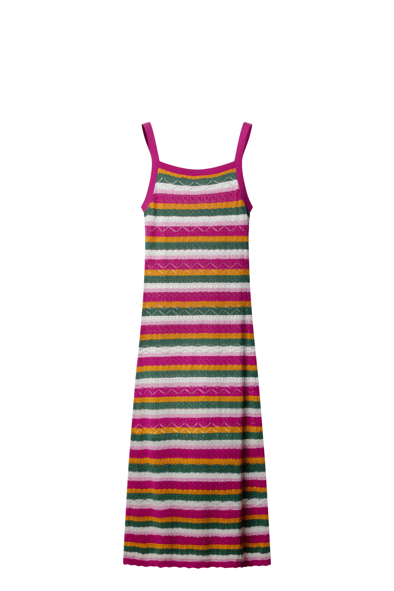 Springfield Vestido midi em malha multicolor