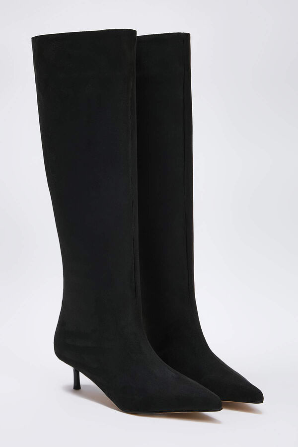 Trendyol Botas de cano alto reto preto