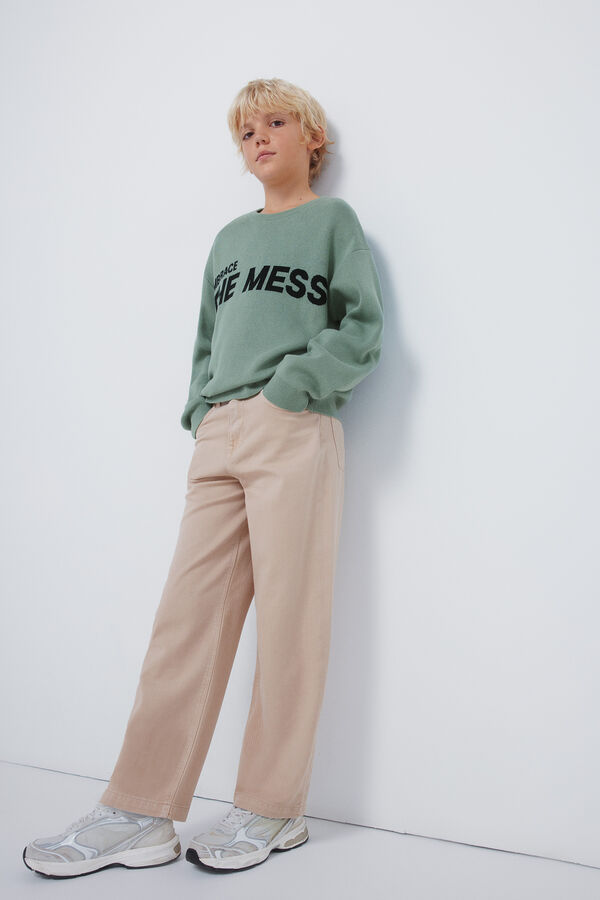 Springfield Kids Camisola infantil "The mess" verde