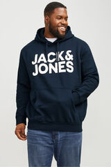 Jack & Jones PLUS Sweatshirt logo grande azul