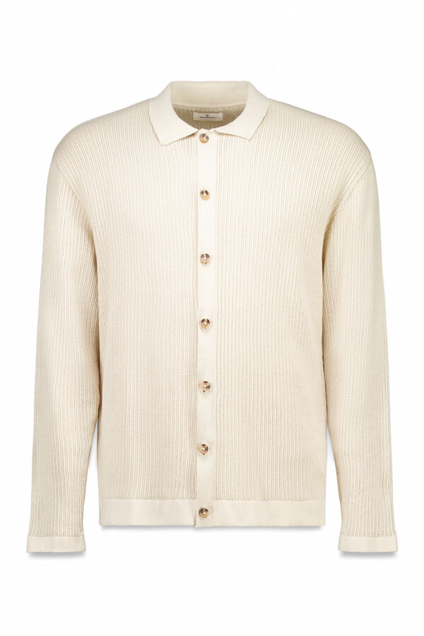 Springfield Cardigan estruturado colorido bege
