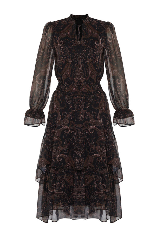 Trendyol Vestido gola halter estampado