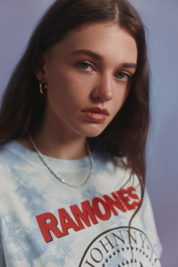 Springfield "Ramones" T-shirt dress blue