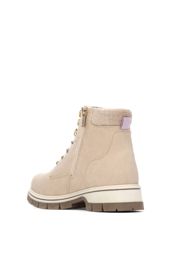 XTI Bota estilo militar bege
