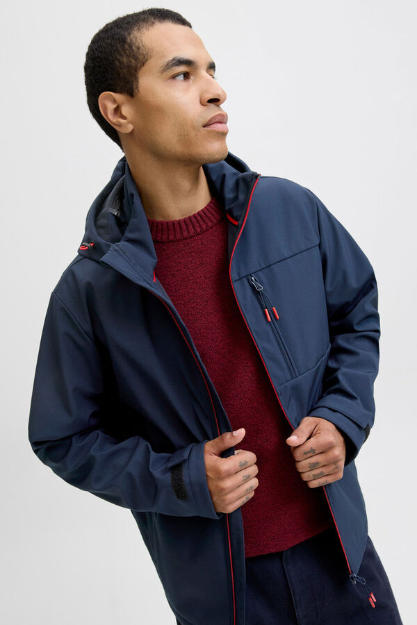 Jack & Jones Casual waterproof jacket blue