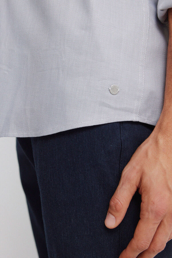 Springfield Camisa social com estrutura de f&aacute;cil cuidado cinzento