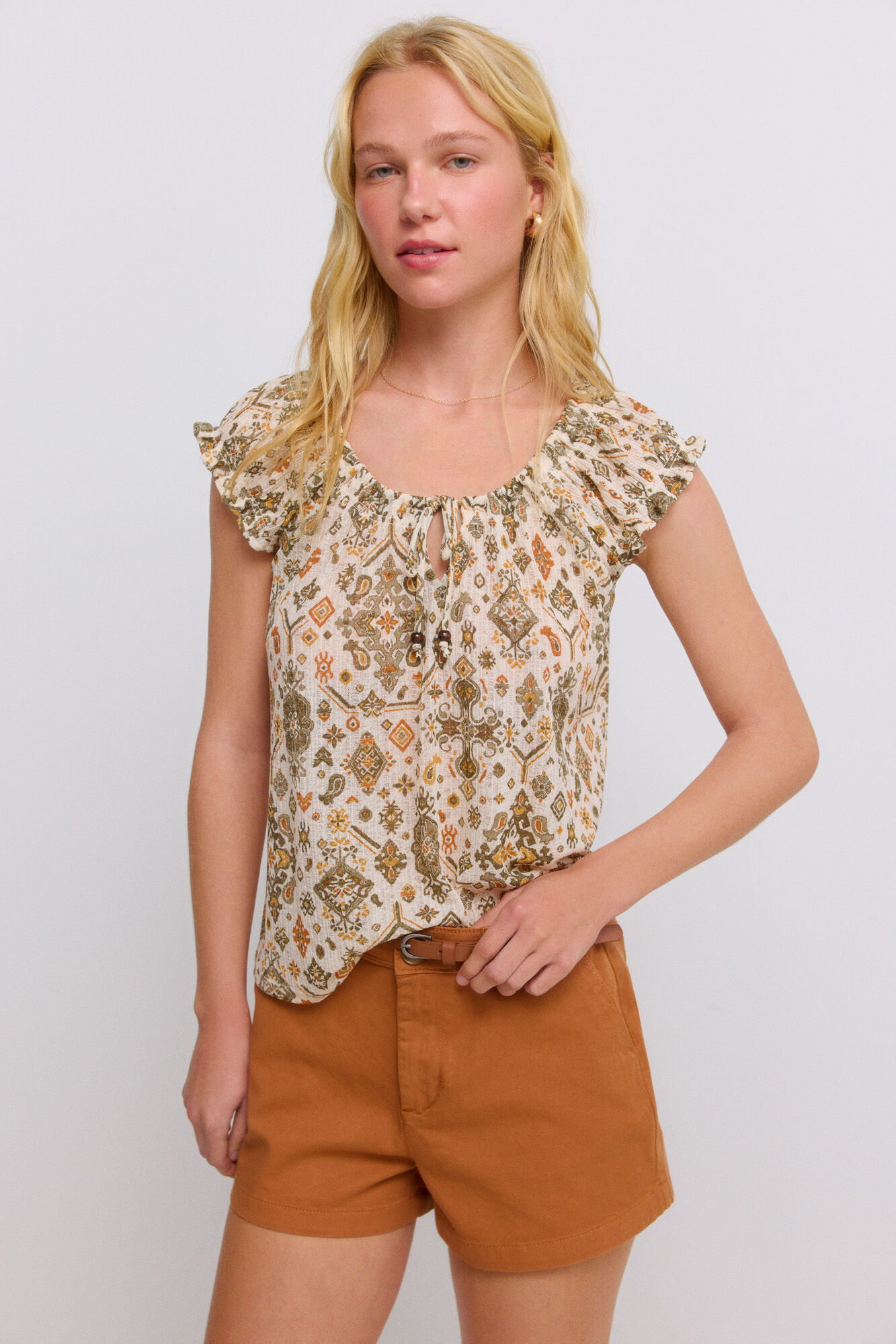 Springfield Top crochet flecos