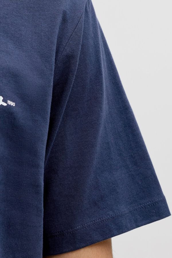 Jack & Jones PLUS Polo de algod&atilde;o regular b&aacute;sico azul