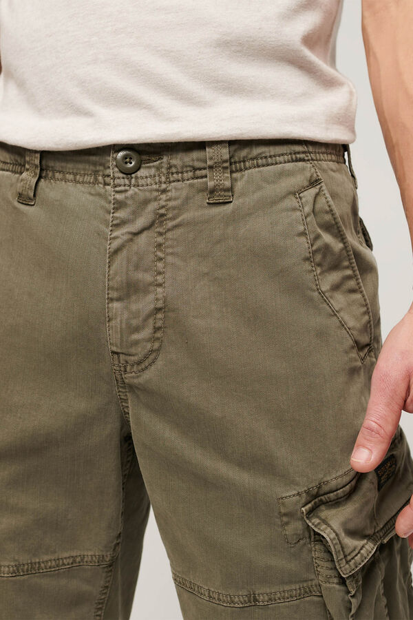 Springfield Pantalones cortos tipo cargo Core kaki oscuro