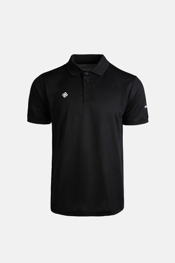 Izas Camisa polo para homem Lille com botões preto