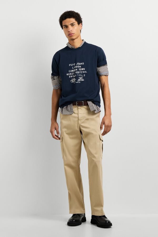 Pepe Jeans Graphic short sleeve T-shirt blue