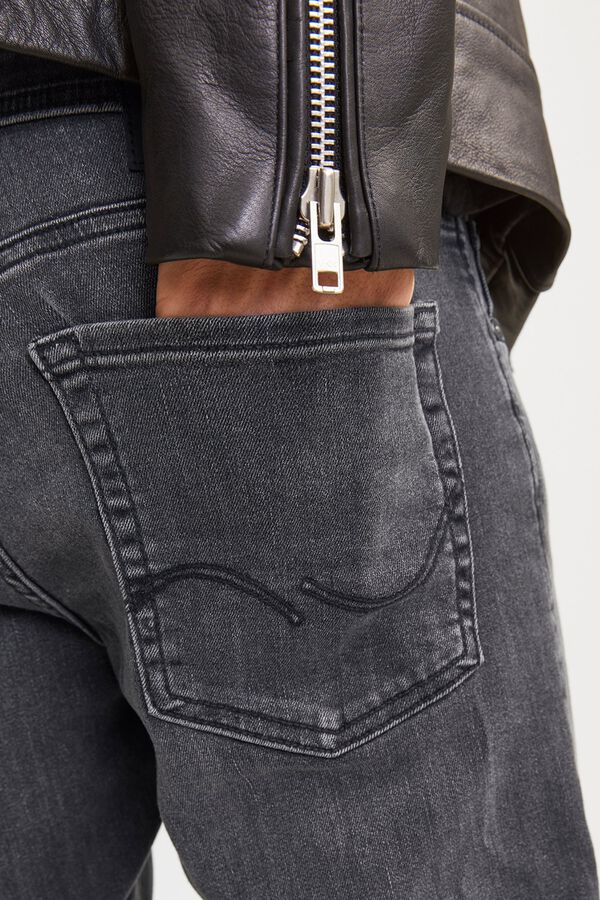 Jack & Jones Jeans slim cinco bolsos preto