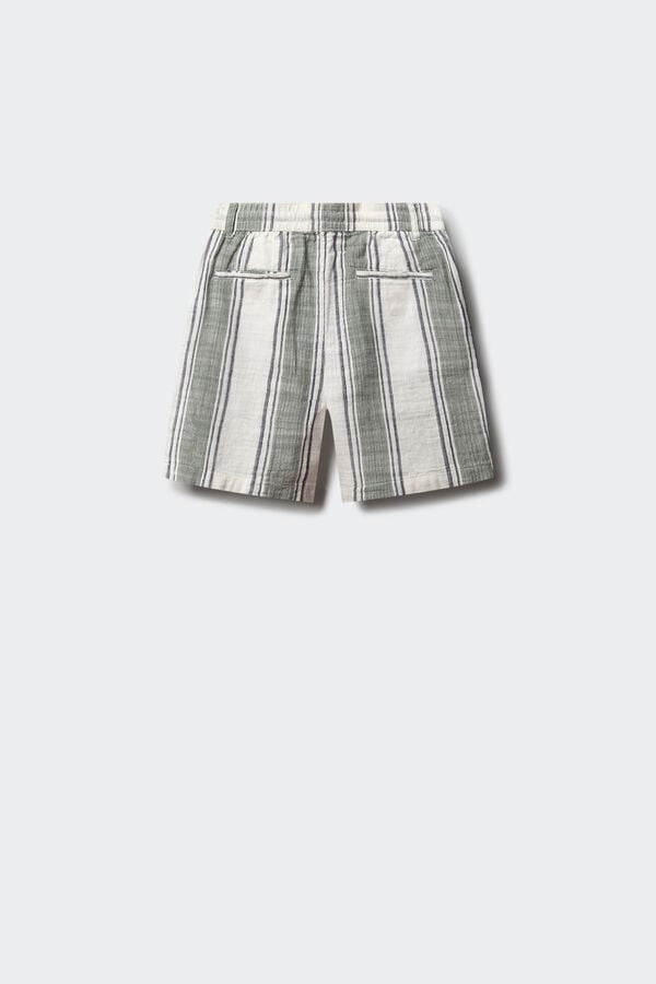 Springfield Kids Bermudas de riscas para menino verde