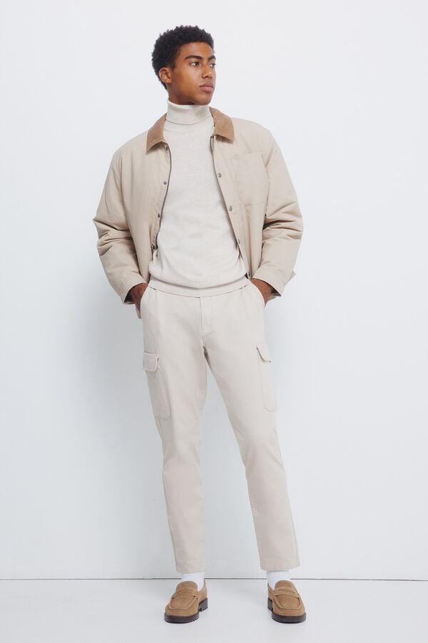 Springfield Camisola básico de gola cru