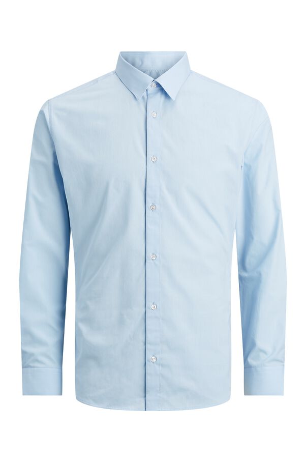 Jack & Jones Camisa slim em popelina azul