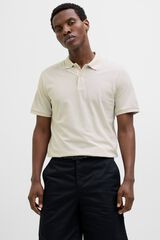 Jack & Jones Polo regular fit em malha cinzento