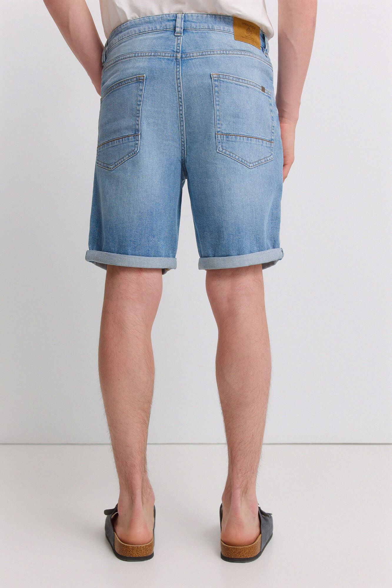 Springfield Bermuda jeans ultraleve slim fit